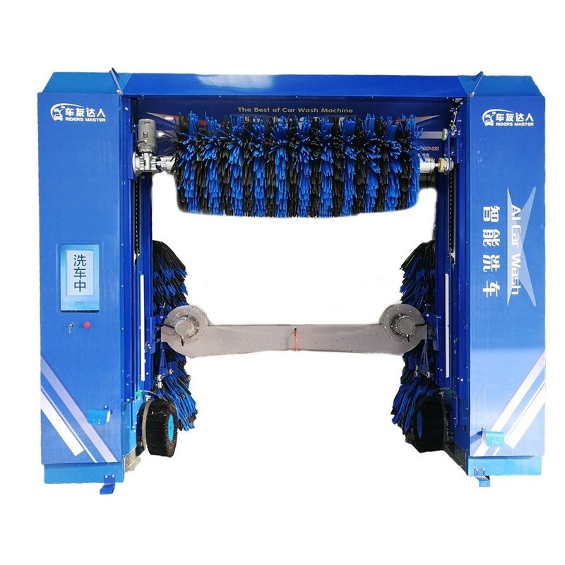 Automatic Sapphire Color Rollover Car Wash Machine CF380 With Smart Ad Screen