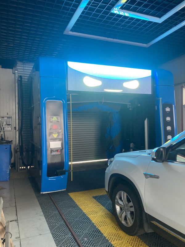 Automatic Sapphire Color Rollover Car Wash Machine CF380 With Smart Ad Screen