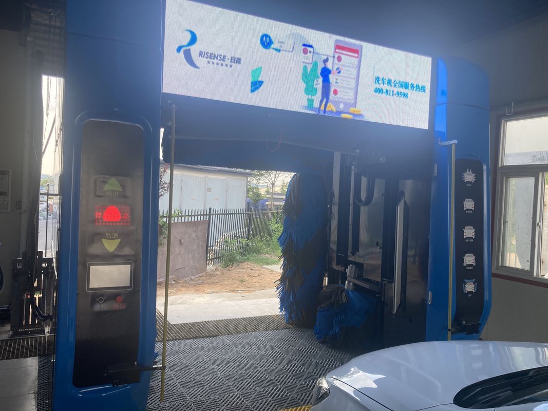 Automatic Sapphire Color Rollover Car Wash Machine CF380 With Smart Ad Screen