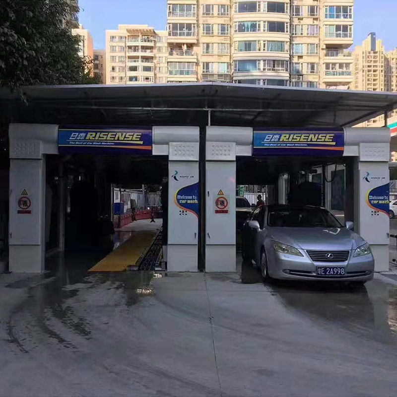 Drive-through Conveyor Belt American Tunnel Car Wash Machine for Continuous Cleaning in North/South America