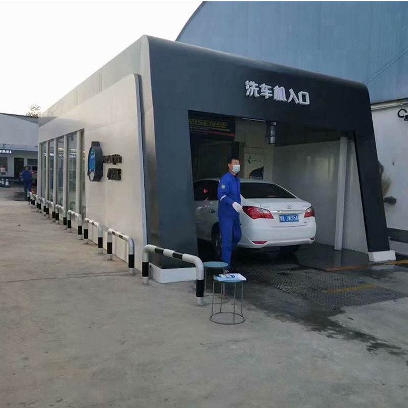 -Chic Design Style King of 9-Brush Automatic Express Tunnel Car Wash Machine in Europe