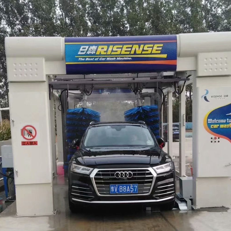 Powerful 1500W Automatic Tunnel Brush Car Washing Machine for Cars Jeeps and Coaches