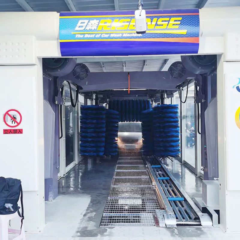 Powerful 1500W Automatic Tunnel Brush Car Washing Machine for Cars Jeeps and Coaches