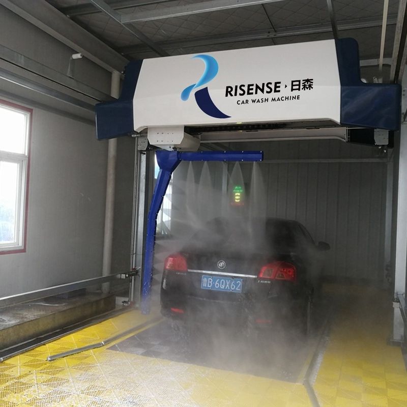 Hot dip galvanizing steel Risense smart model with 120 bar high pressure Robot touchless car wash machine