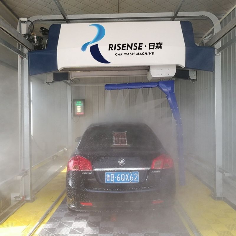 Hot dip galvanizing steel Risense smart model with 120 bar high pressure Robot touchless car wash machine