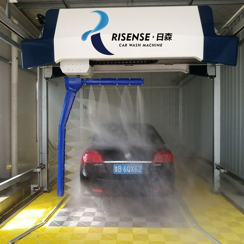 Hot dip galvanizing steel Risense smart model with 120 bar high pressure Robot touchless car wash machine