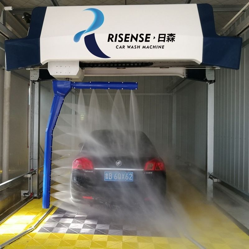 Hot dip galvanizing steel Risense smart model with 120 bar high pressure Robot touchless car wash machine