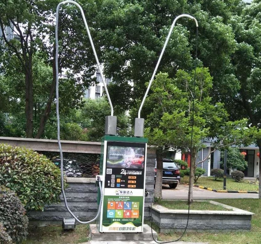 800*580*1750mm Self Service Car Wash Machine With Shampoo Consumption Of 4ml/Min