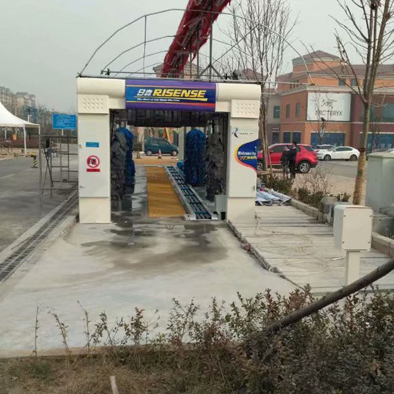 Efficiently Clean Your Car With 9 Brushes Auto Car Wash Tunnel And Air Dryer